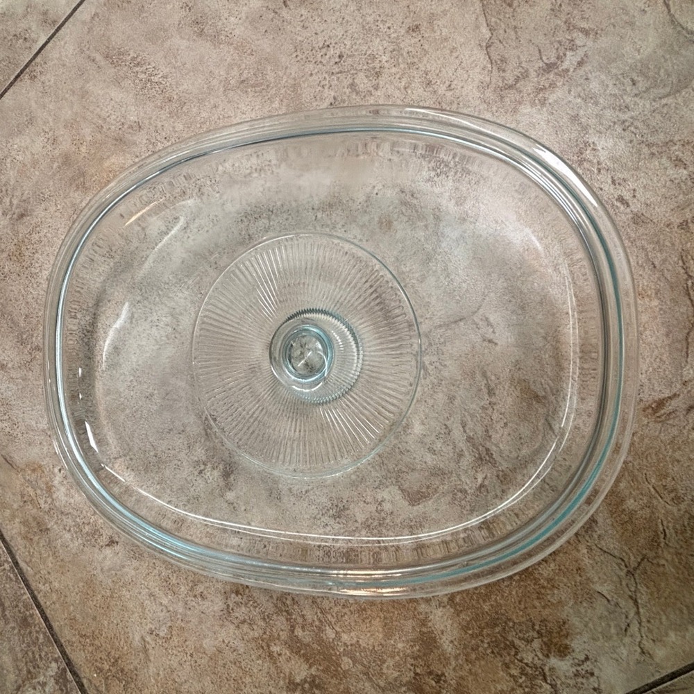 Pyrex F-12-C Clear Oval Glass Casserole Replacement Lid F12C 31